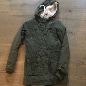Green winter jacket